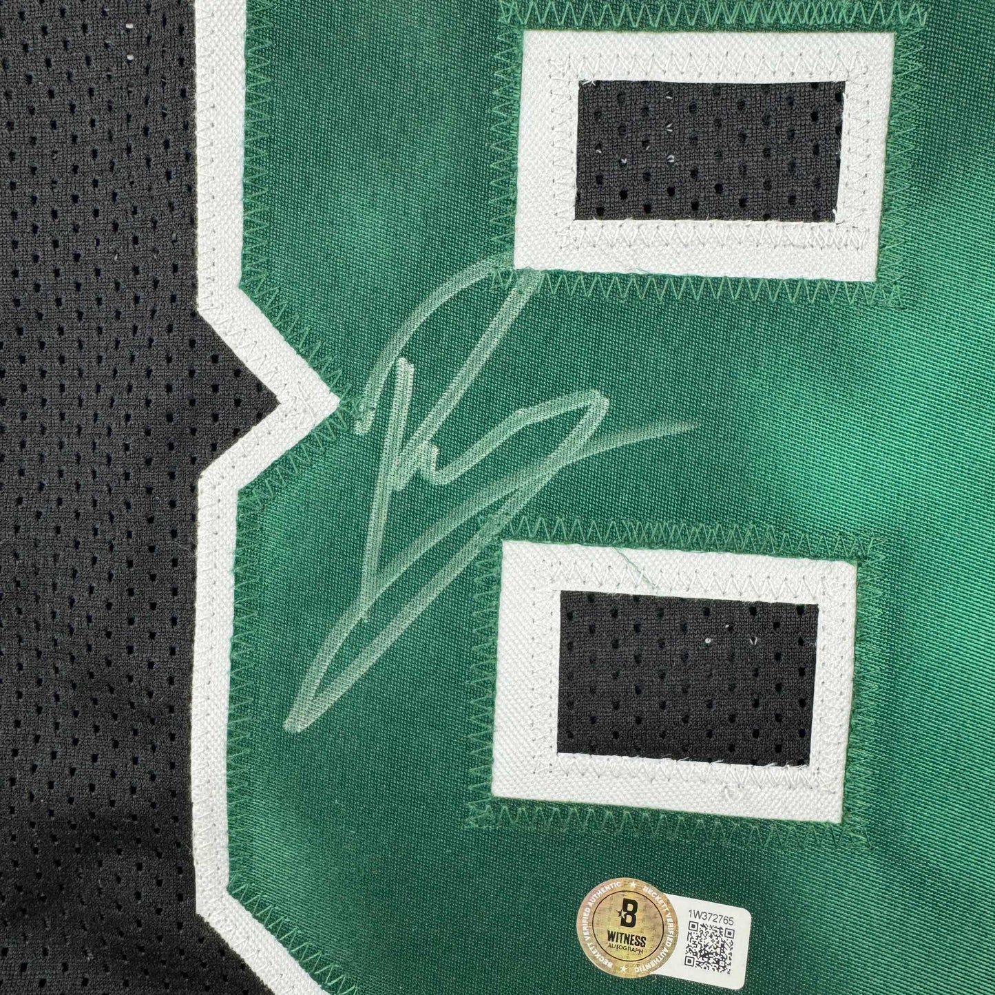 Autographed/Signed Kristaps Porzingis Boston Black Basketball Jersey JSA COA - Sport Cards