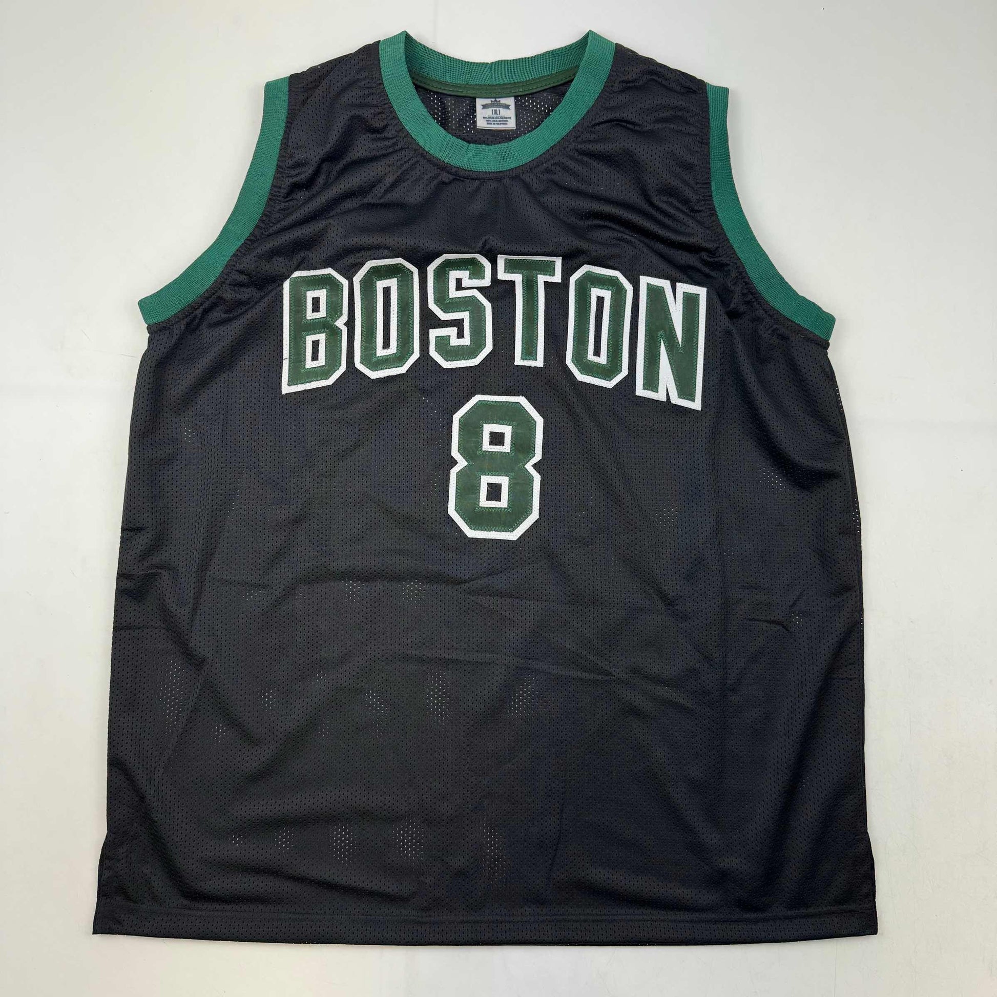 Autographed/Signed Kristaps Porzingis Boston Black Basketball Jersey JSA COA - Sport Cards