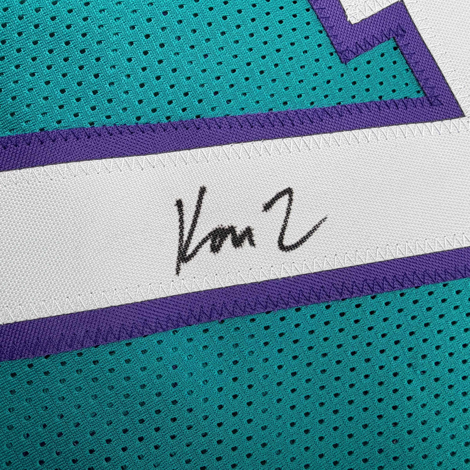 Autographed/Signed Kon Knueppel Charlotte Teal Basketball Jersey JSA COA - Sport Cards