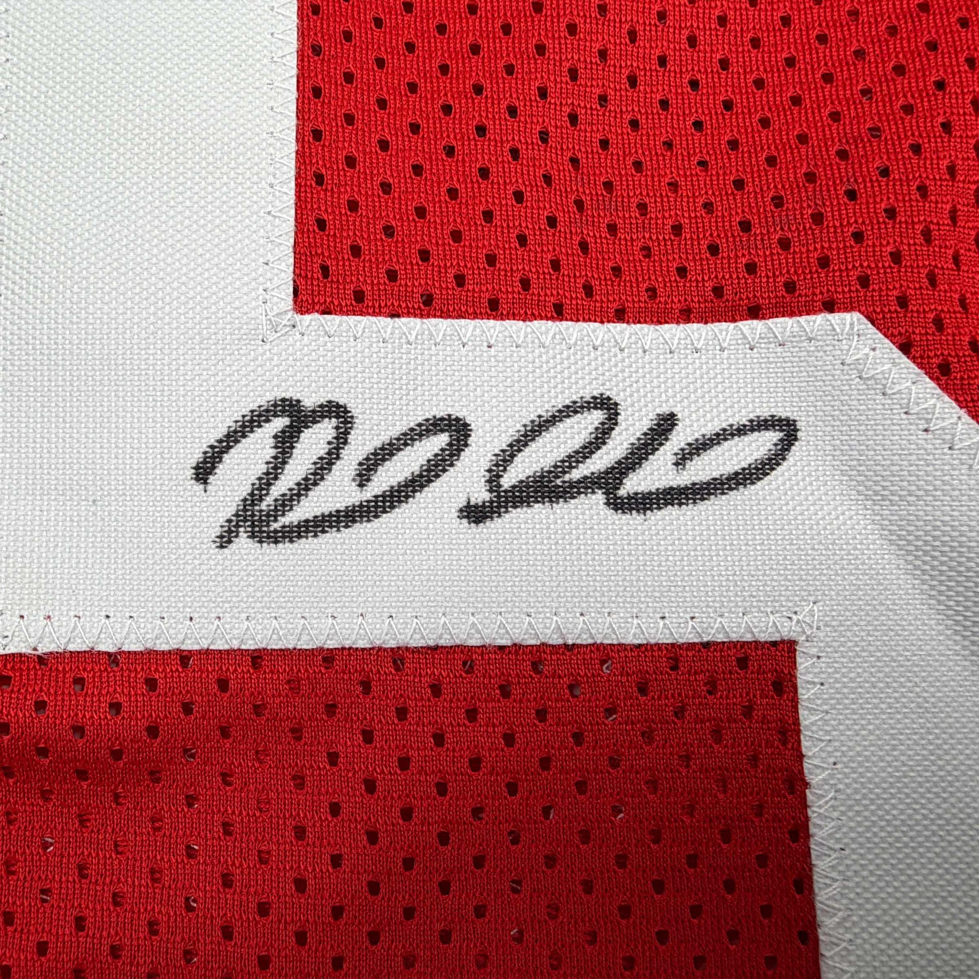 Autographed/Signed Reed Sheppard Houston Red Basketball Jersey Beckett BAS COA - Sport Cards