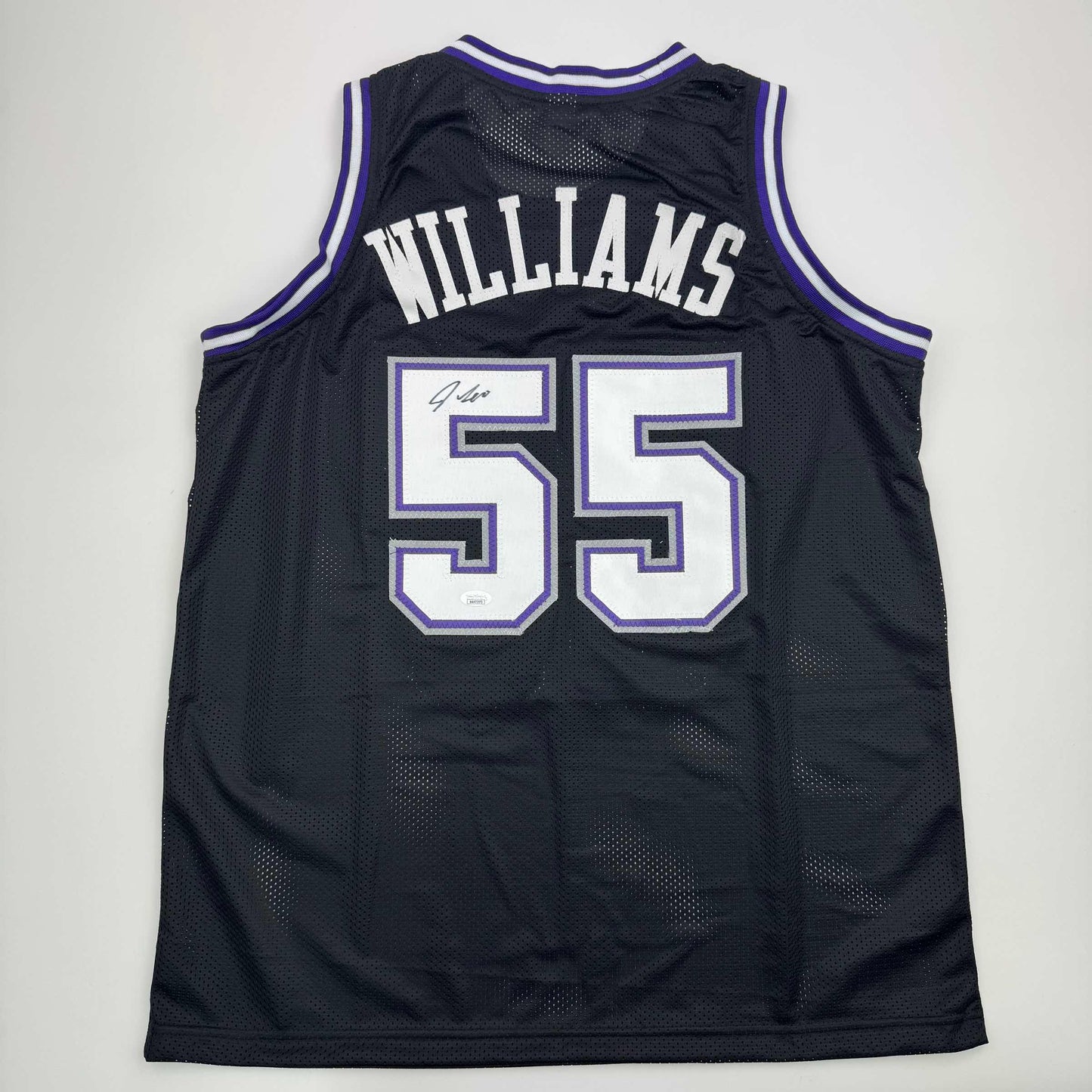 Autographed/Signed Jason Williams Sacramento Black Basketball Jersey JSA COA - Sport Cards