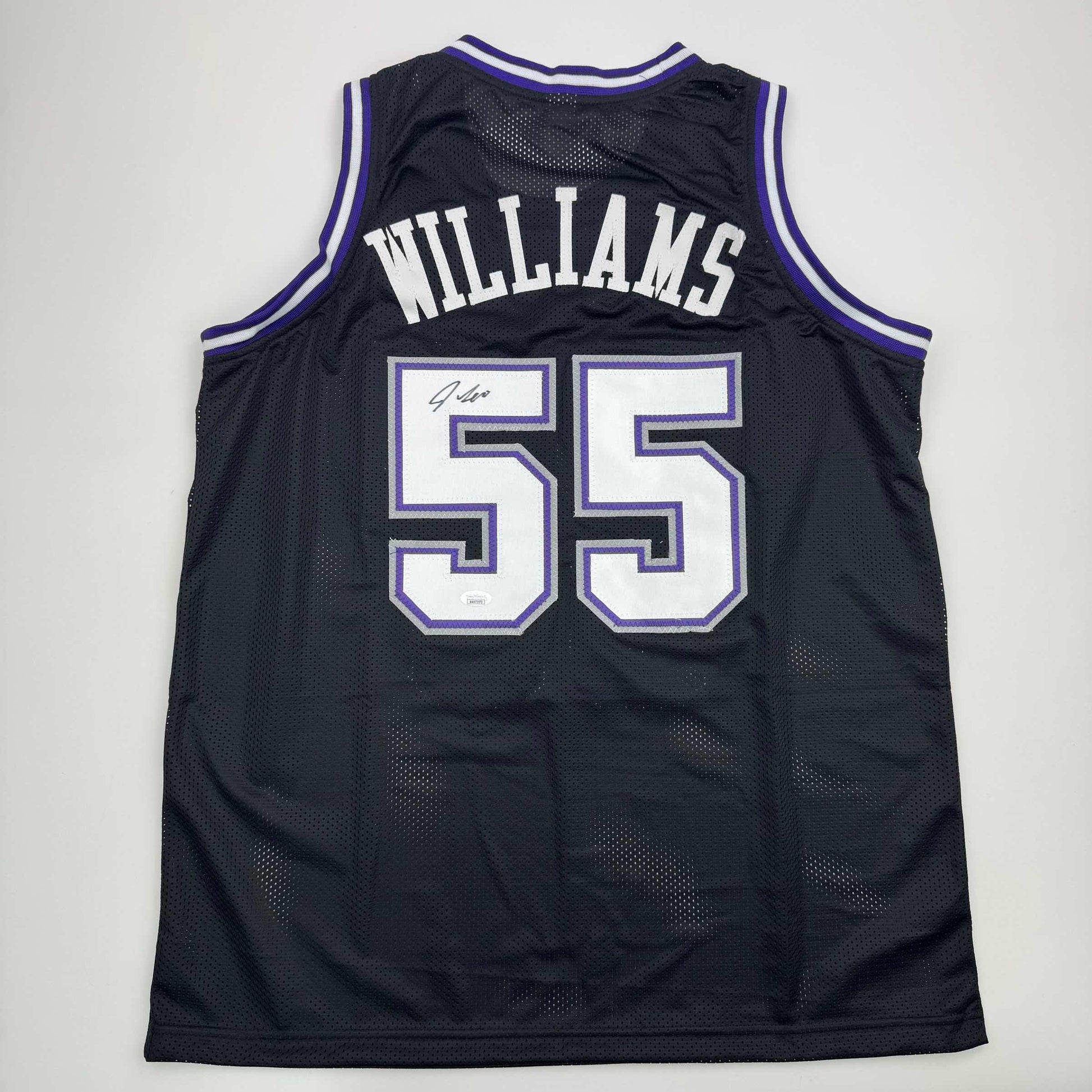 Autographed/Signed Jason Williams Sacramento Black Basketball Jersey JSA COA - Sport Cards