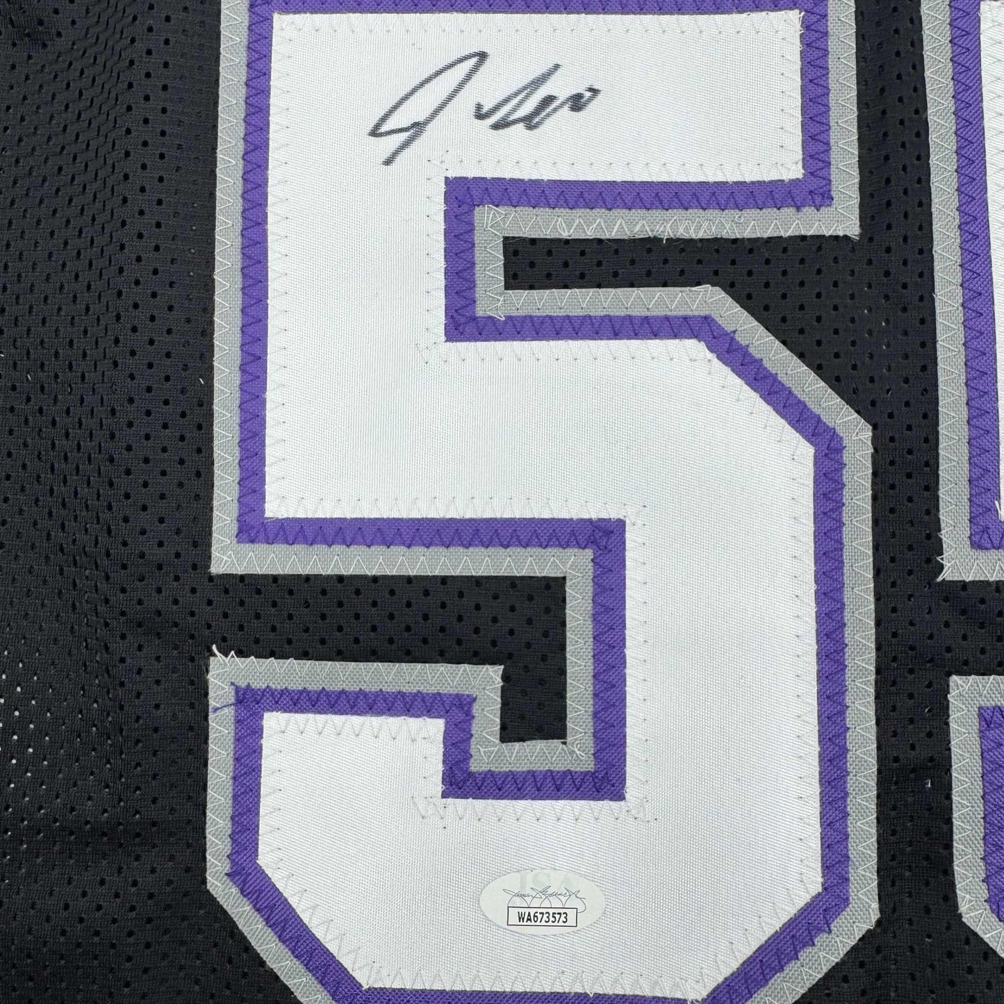 Autographed/Signed Jason Williams Sacramento Black Basketball Jersey JSA COA - Sport Cards