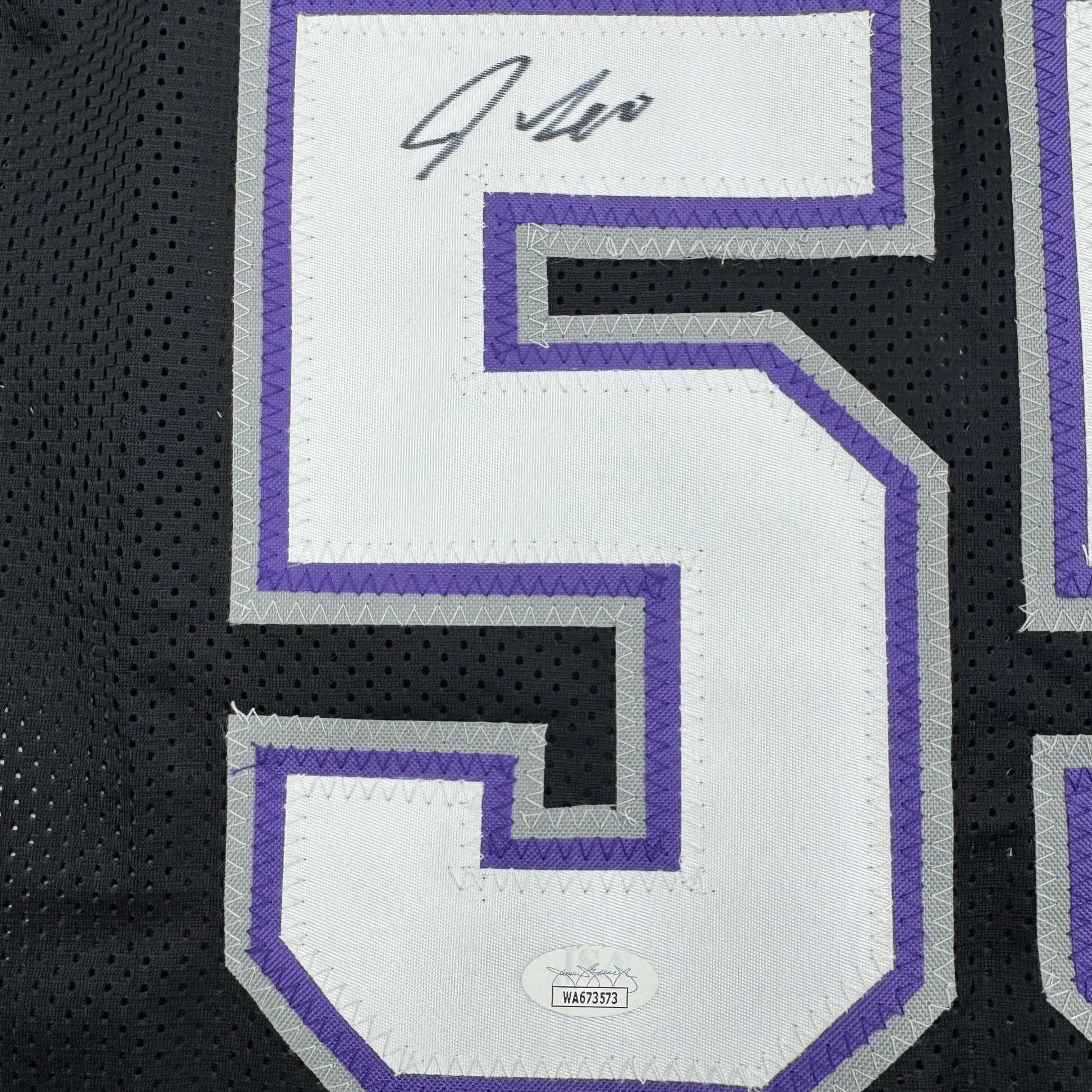 Autographed/Signed Jason Williams Sacramento Black Basketball Jersey JSA COA - Sport Cards