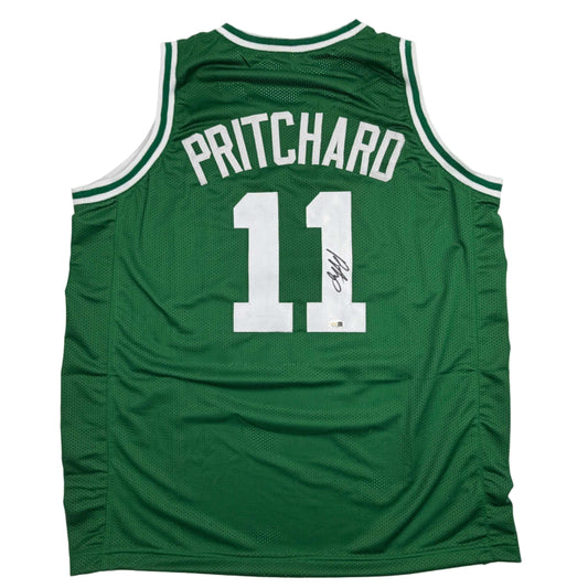 Autographed/Signed Payton Pritchard Boston Green Basketball Jersey JSA COA - Sport Cards