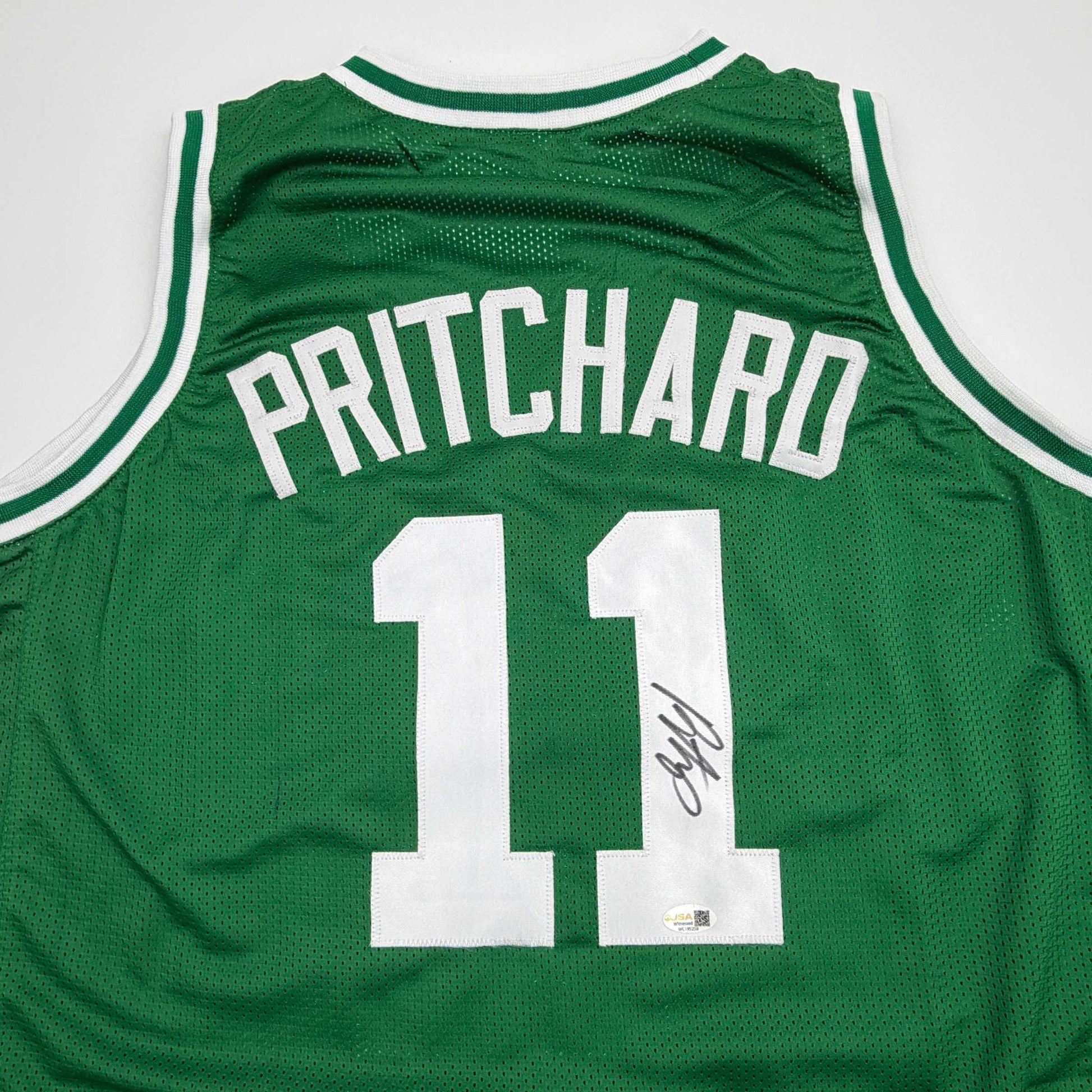 Autographed/Signed Payton Pritchard Boston Green Basketball Jersey JSA COA - Sport Cards
