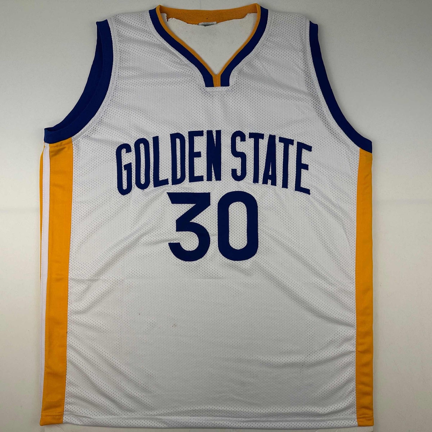 Autographed/Signed Stephen Steph Curry Golden State White Basketball Jersey JSA COA