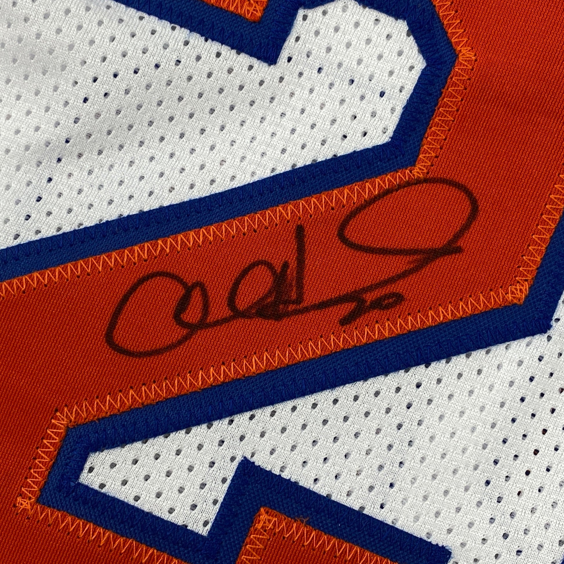 Autographed/Signed Allan Houston New York White Basketball Jersey PSA/DNA COA - Sport Cards