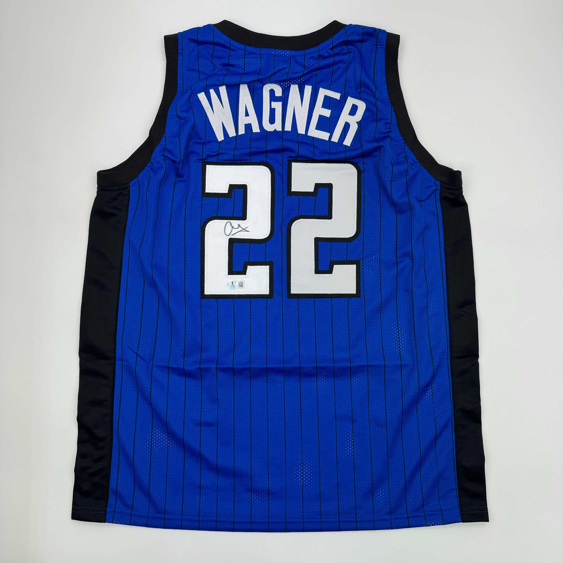 Autographed/Signed Franz Wagner Orlando Blue Basketball Jersey Beckett BAS COA - Sport Cards