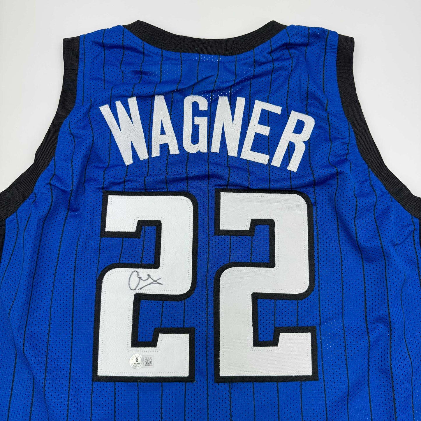 Autographed/Signed Franz Wagner Orlando Blue Basketball Jersey Beckett BAS COA - Sport Cards