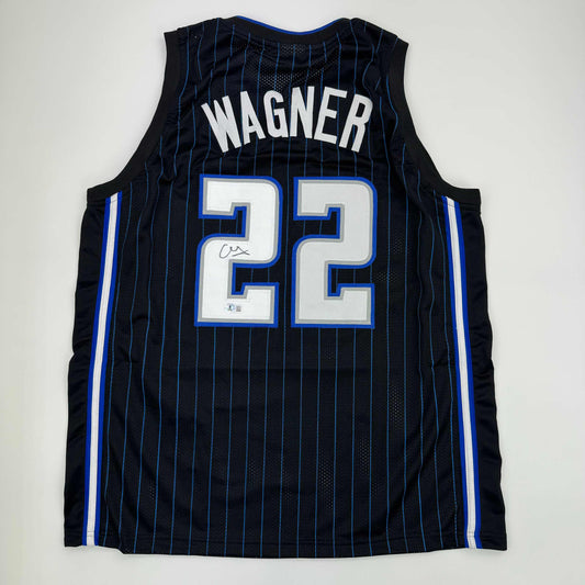 Autographed/Signed Franz Wagner Orlando Black Basketball Jersey Beckett BAS COA - Sport Cards