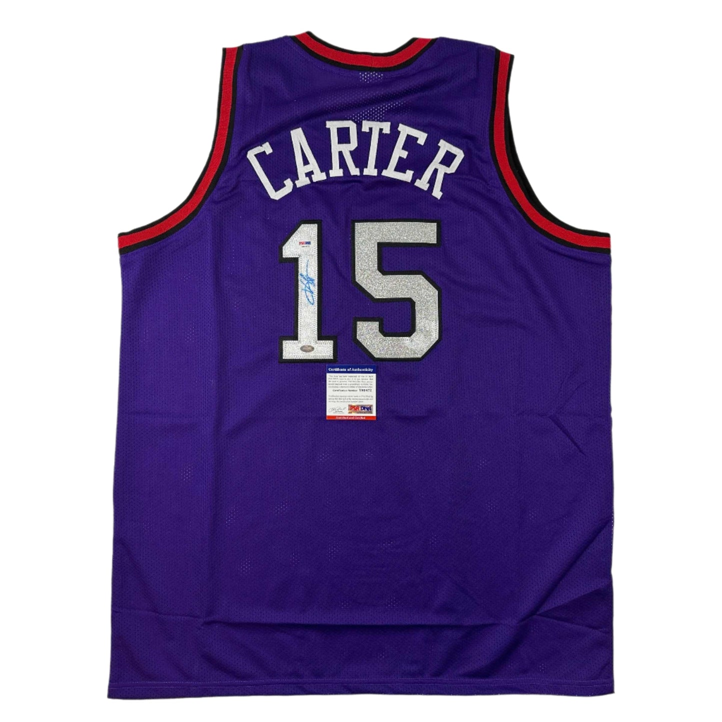Autographed/Signed Vince Carter Toronto Purple Basketball Jersey PSA/DNA COA - Sport Cards