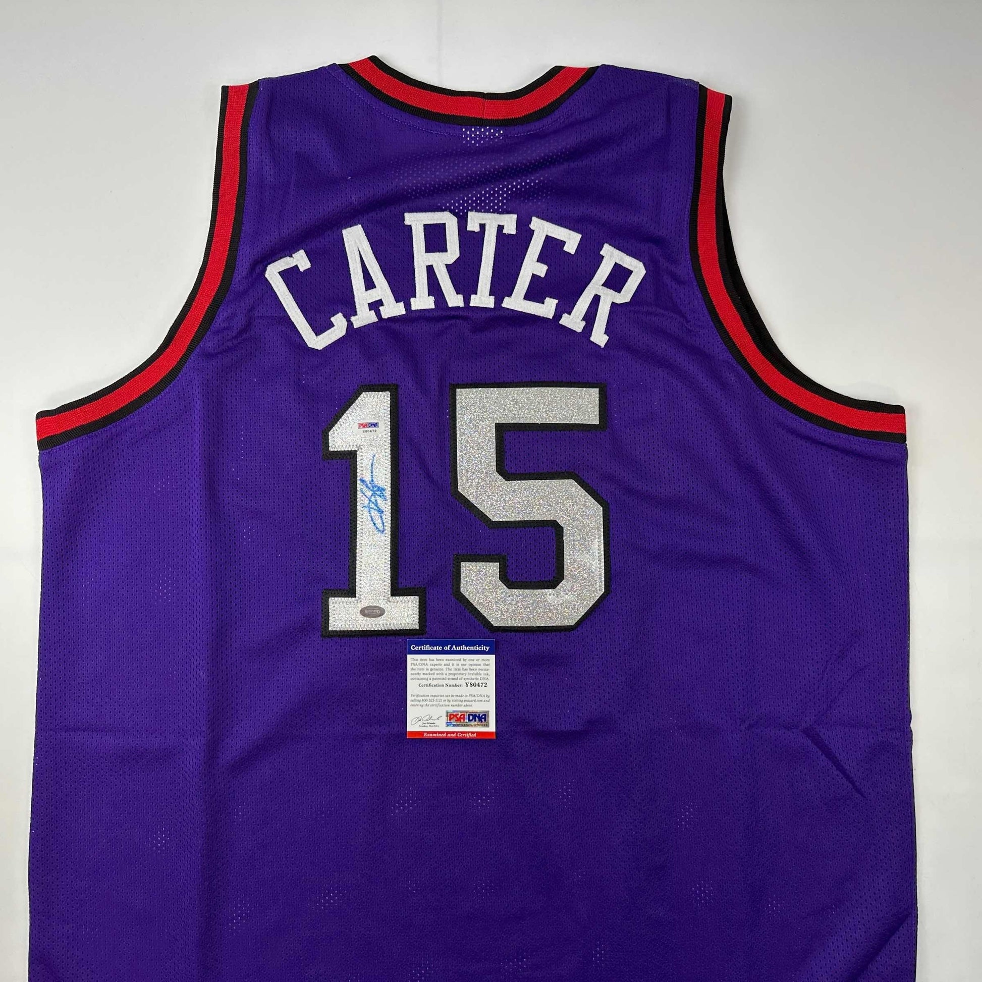 Autographed/Signed Vince Carter Toronto Purple Basketball Jersey PSA/DNA COA - Sport Cards