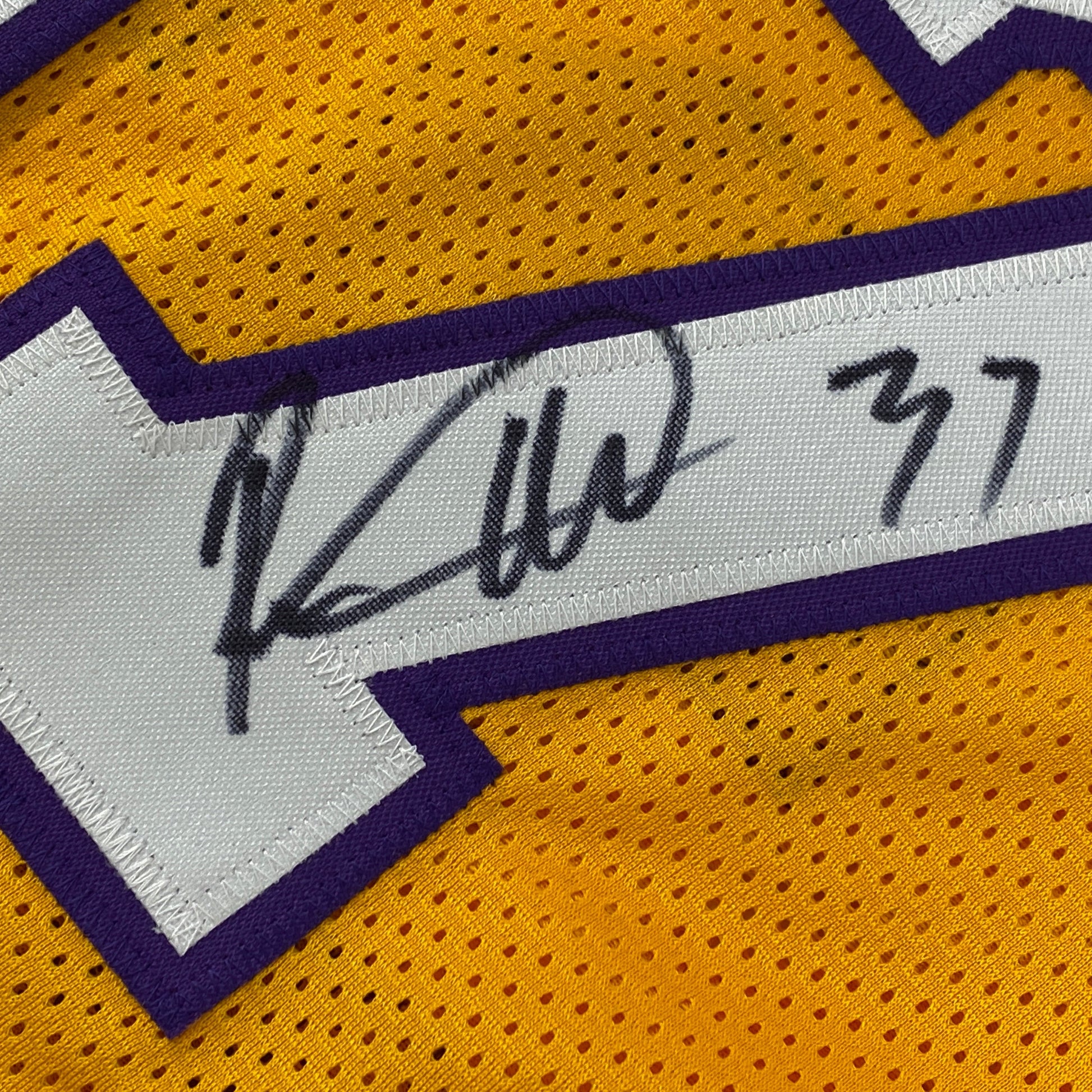 Autographed/Signed Ron Artest Los Angeles LA Yellow Basketball Jersey PSA/DNA COA - Sport Cards
