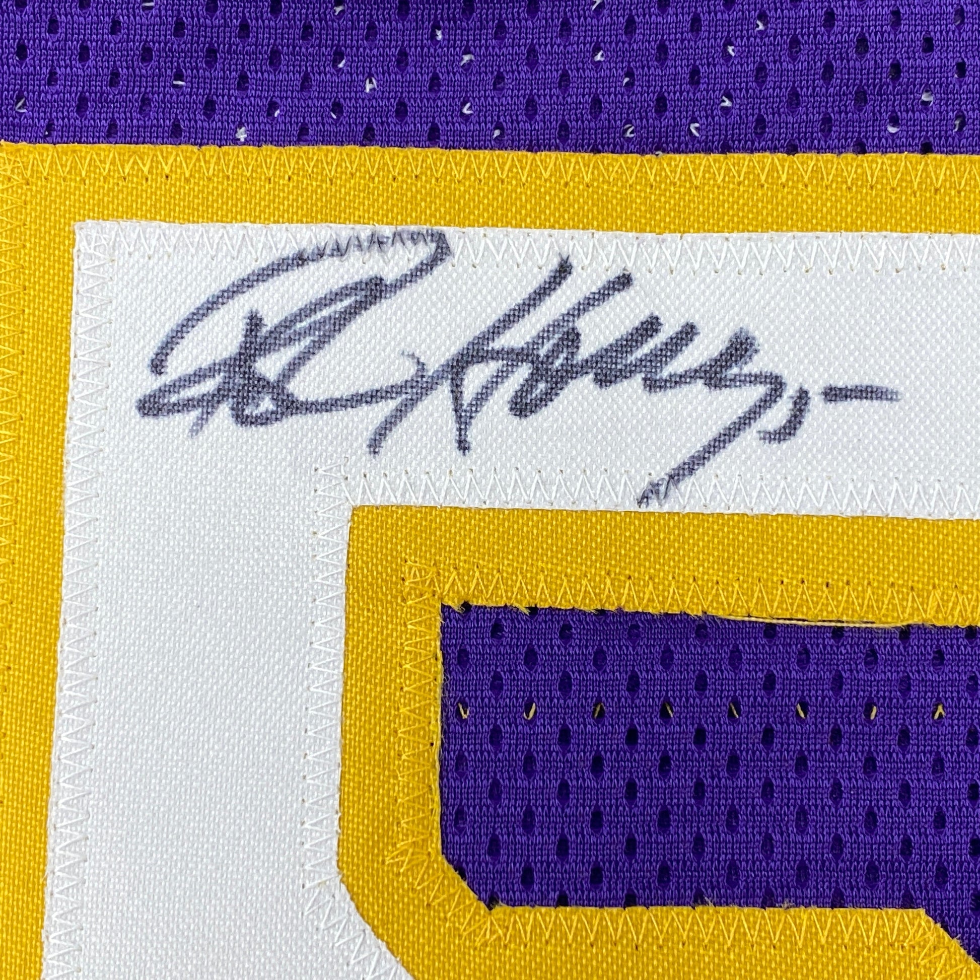 Autographed/Signed Robert Horry Los Angeles LA Purple Basketball Jersey PSA/DNA COA - Sport Cards