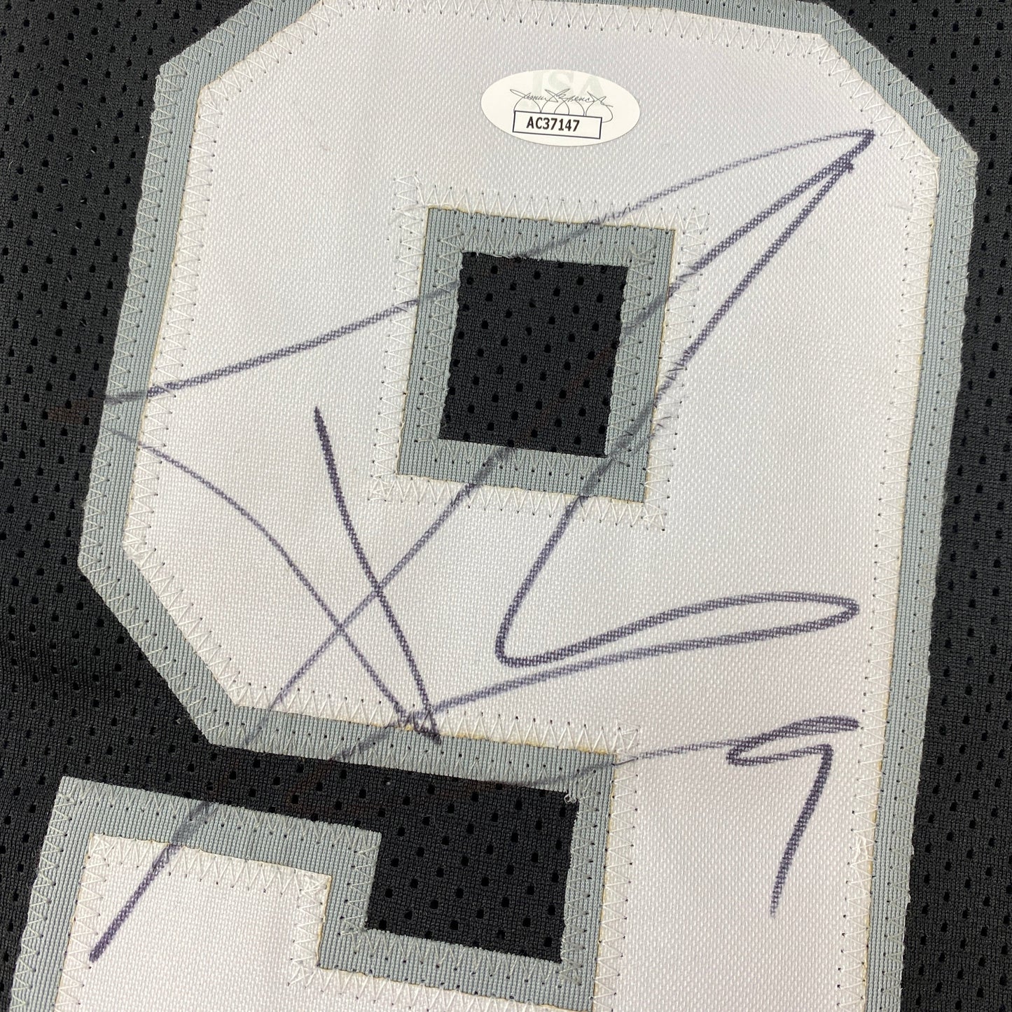 Autographed/Signed Tony Parker San Antonio Black Basketball Jersey JSA COA - Sport Cards