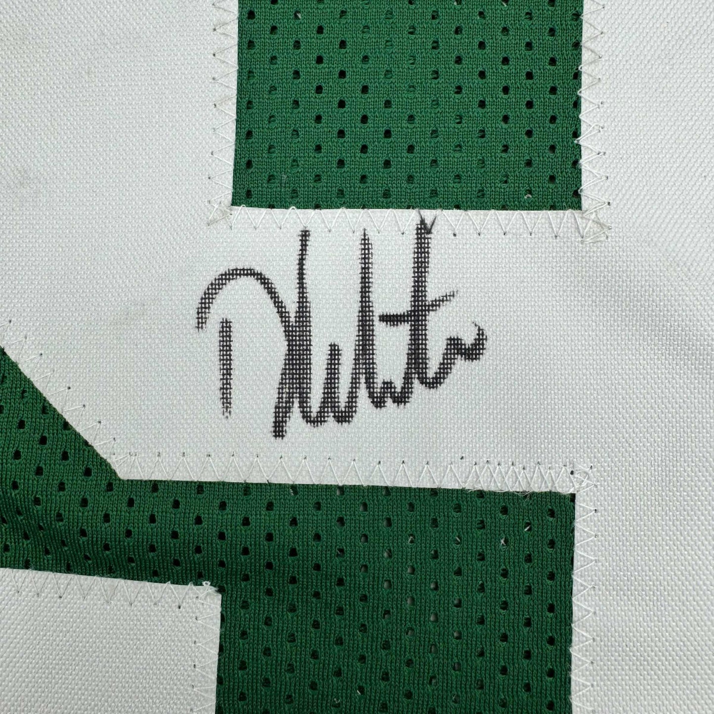 Autographed/Signed Derrick White Boston Green Basketball Jersey JSA COA - Sport Cards