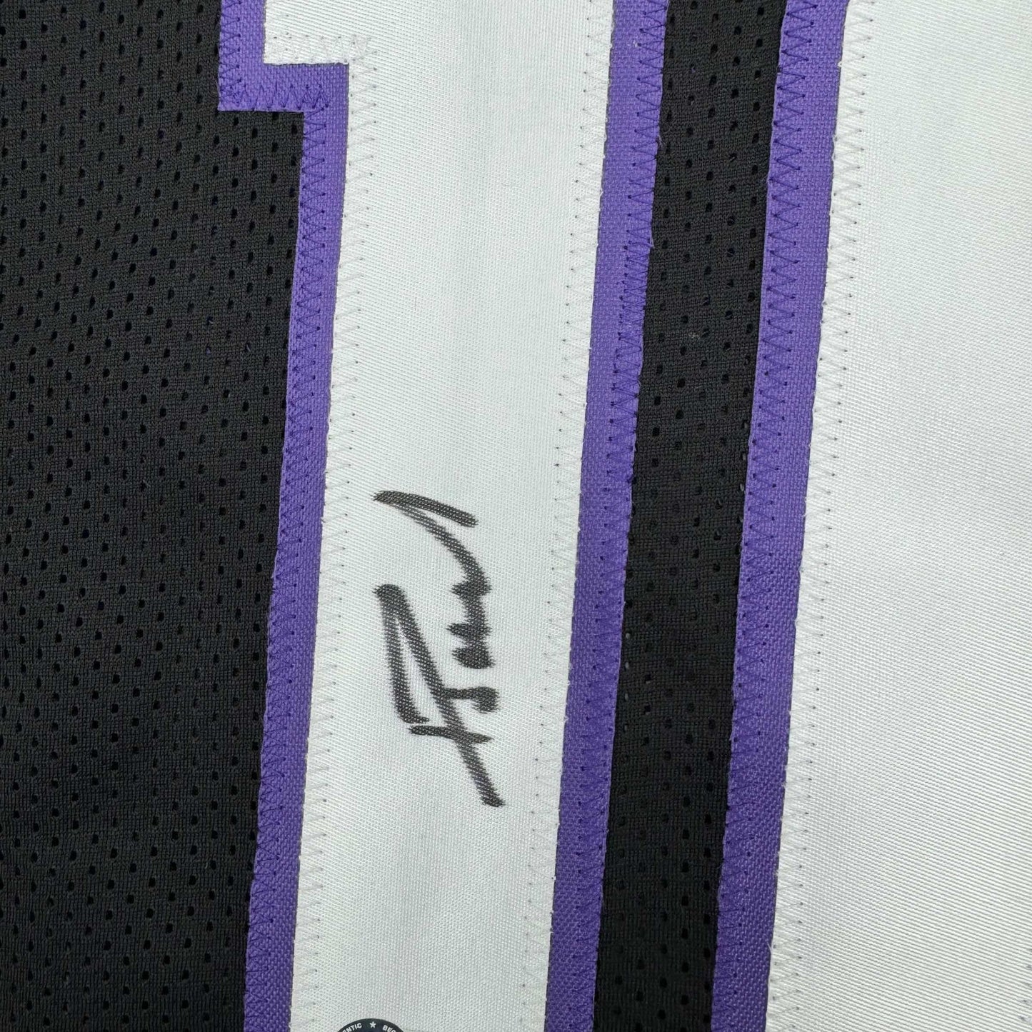 Autographed/Signed Domantas Sabonis Sacramento Black Basketball Jersey Beckett BAS COA - Sport Cards
