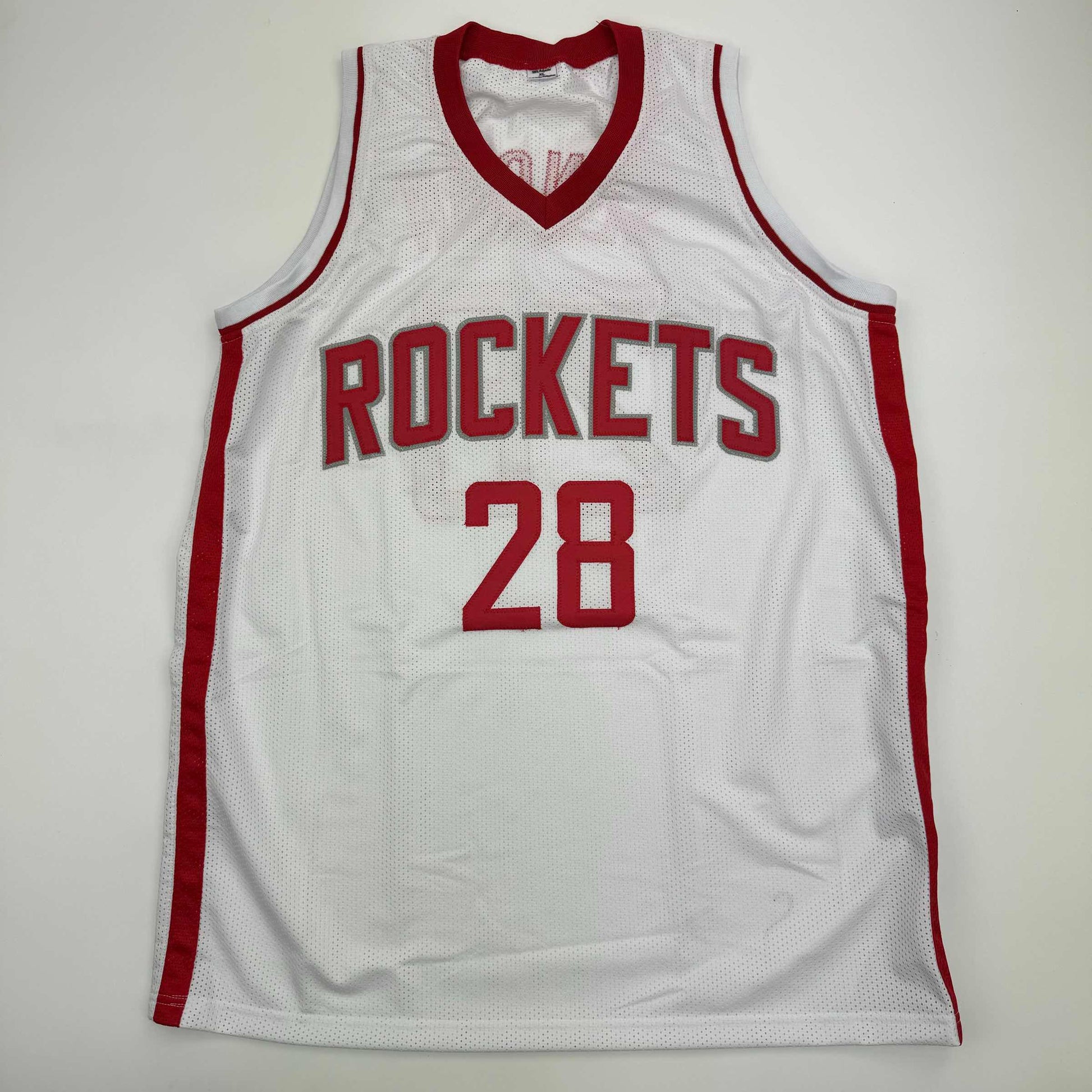 Autographed/Signed Alperen Sengun Houston White Basketball Jersey Beckett BAS COA - Sport Cards