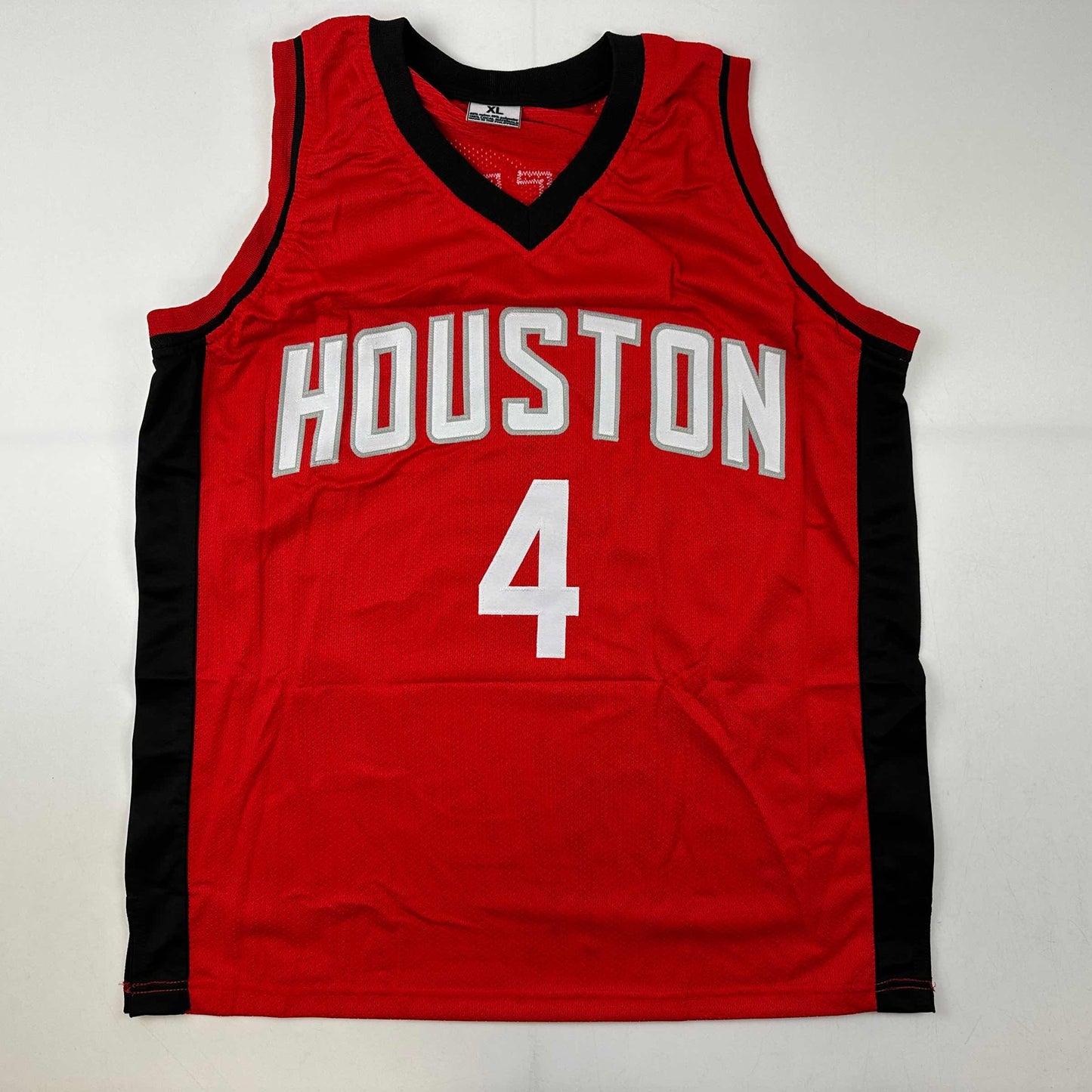 Autographed/Signed Jalen Green #4 Houston Red Basketball Jersey JSA COA - Sport Cards