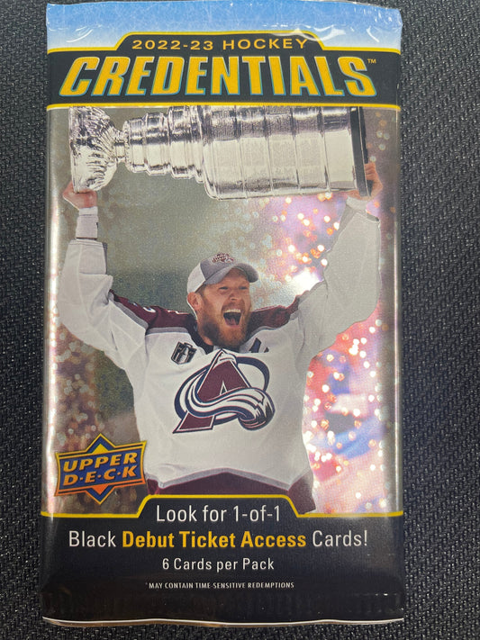 2022 Upper Deck Credentials Single Pack - Sport Cards