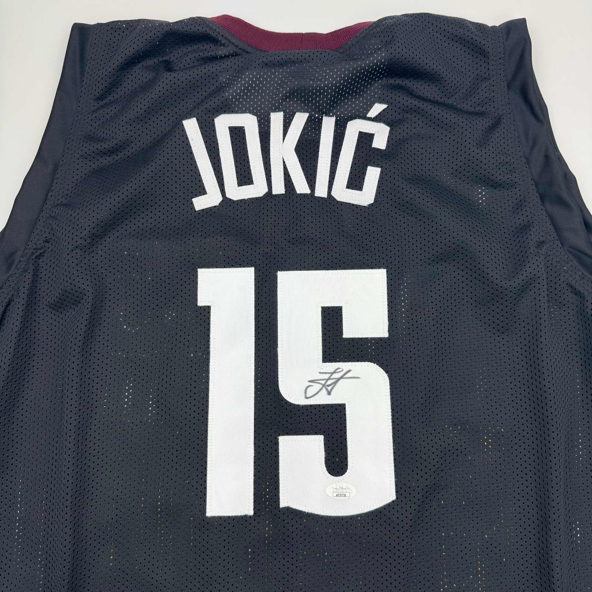 Autographed/Signed Nikola Jokic Denver Black 5280 City Edition Basketball Jersey JSA COA - Sport Cards