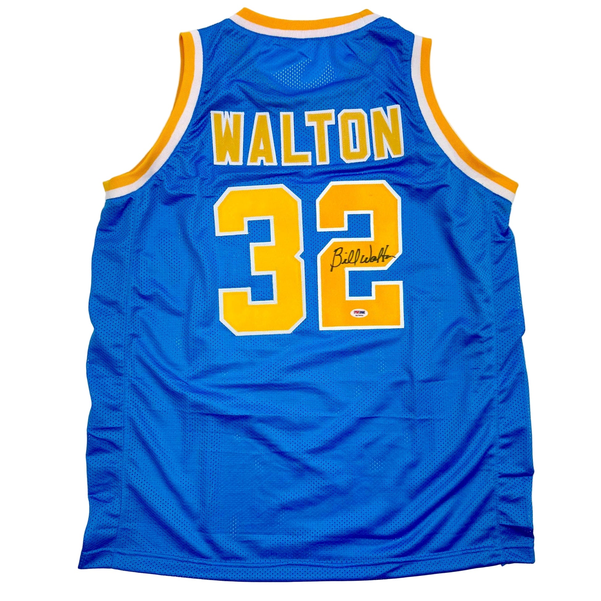 Autographed/Signed Bill Walton UCLA Blue College Basketball Jersey JSA COA - Sport Cards