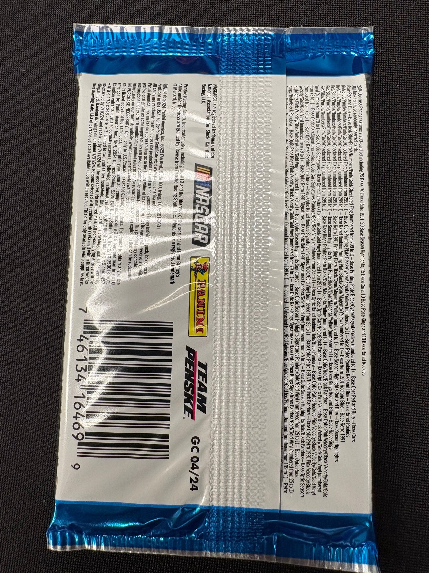 2024 Panini Donruss Racing Hobby Single Pack