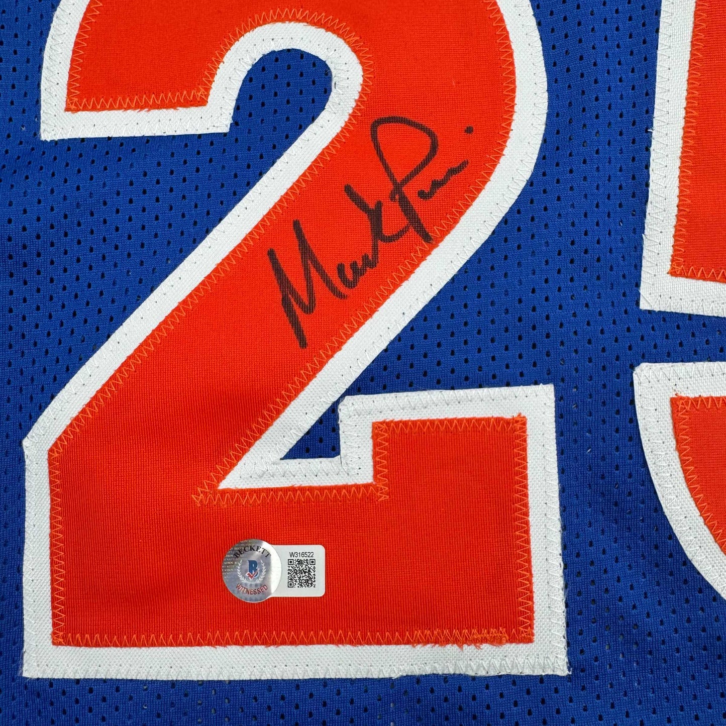 Autographed/Signed Mark Price Cleveland Blue Basketball Jersey Beckett BAS COA - Sport Cards