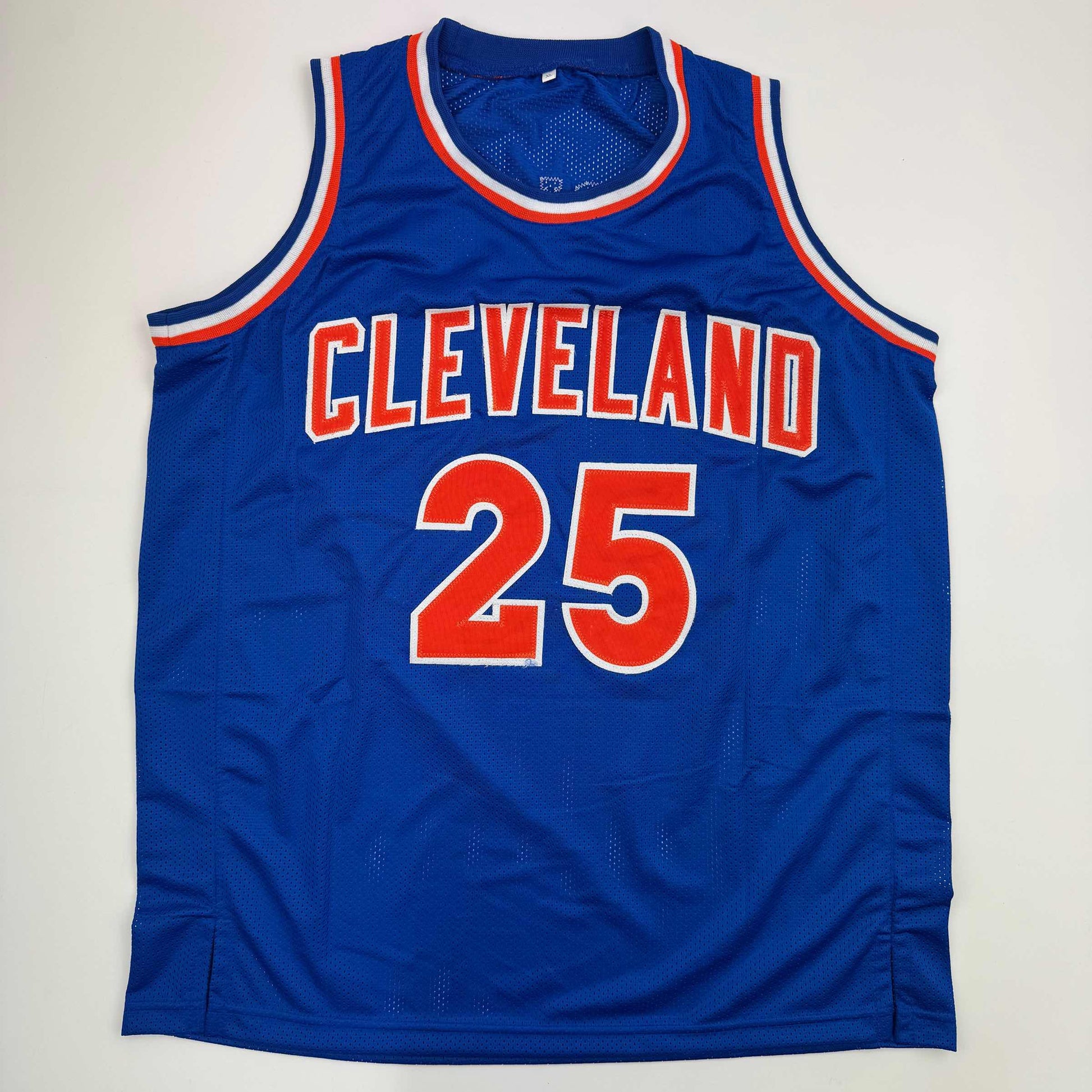 Autographed/Signed Mark Price Cleveland Blue Basketball Jersey Beckett BAS COA - Sport Cards
