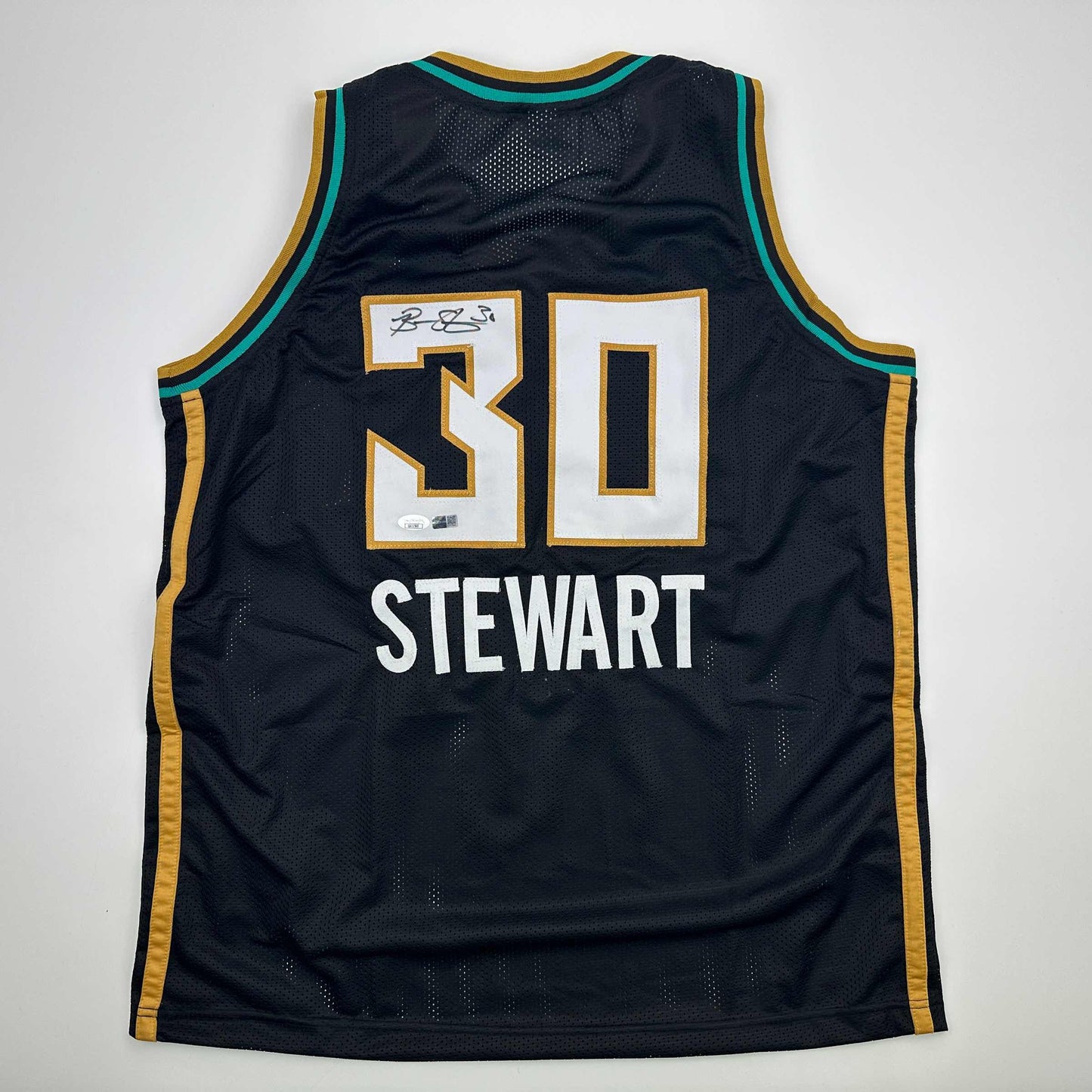 Autographed/Signed Breanna Stewart New York Black Basketball Jersey JSA COA - Sport Cards