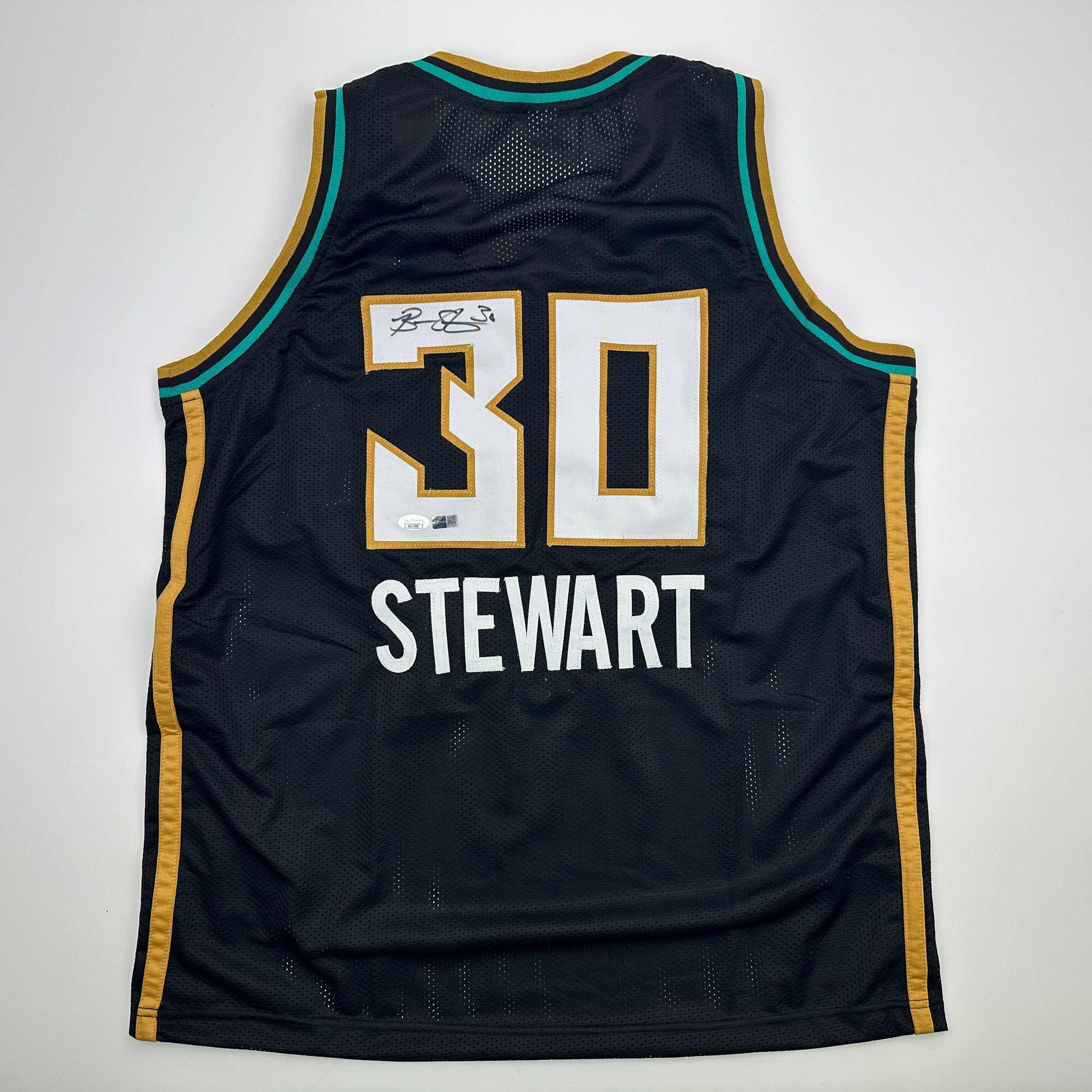 Autographed/Signed Breanna Stewart New York Black Basketball Jersey JSA COA - Sport Cards