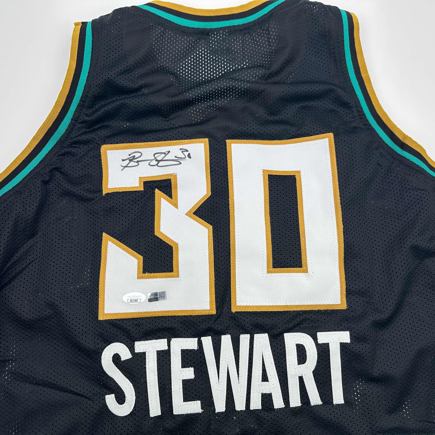 Autographed/Signed Breanna Stewart New York Black Basketball Jersey JSA COA - Sport Cards