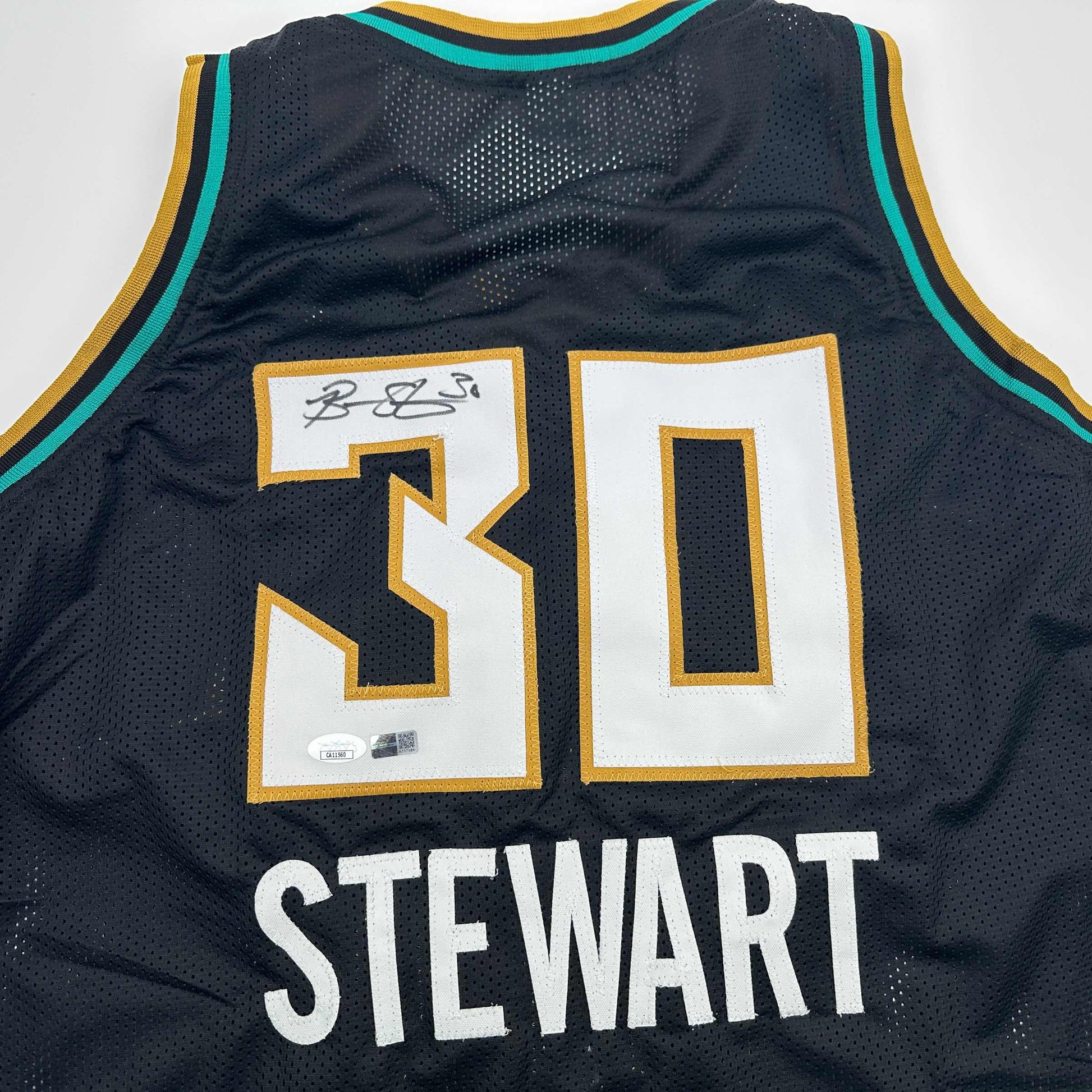 Autographed/Signed Breanna Stewart New York Black Basketball Jersey JSA COA - Sport Cards