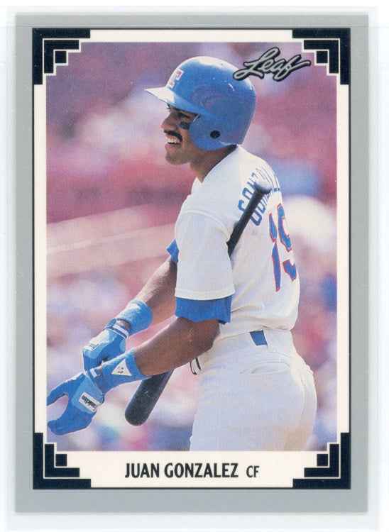 1991 Leaf #119 Juan Gonzalez Card
