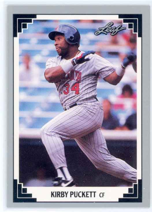 1991 Leaf #208 Kirby Puckett Card