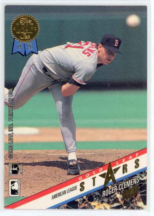 1993 The Leaf Set Gold Leaf All-Stars #R20 Roger Clemens Doug Drabek Card