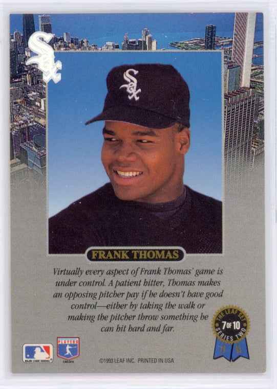 1993 The Leaf Set #7 Frank Thomas/Control Card - Sport Cards