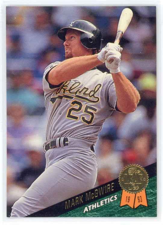 1993 The Leaf Set #323 Mark McGwire Card