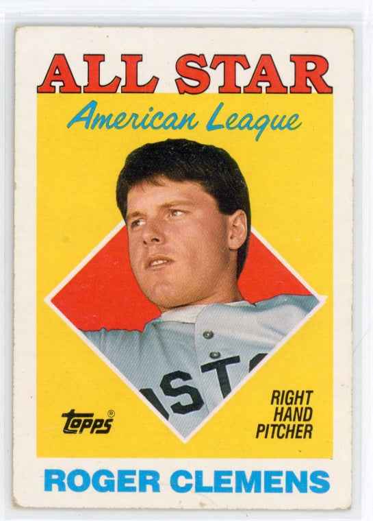 1988 Topps #394 Roger Clemens AS Card