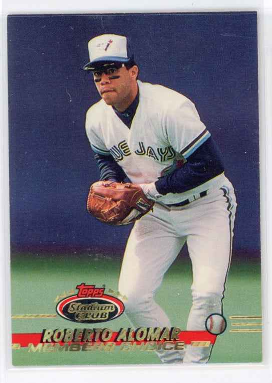 1993 Topps Stadium Club Members Choice #596 Roberto Alomar Card