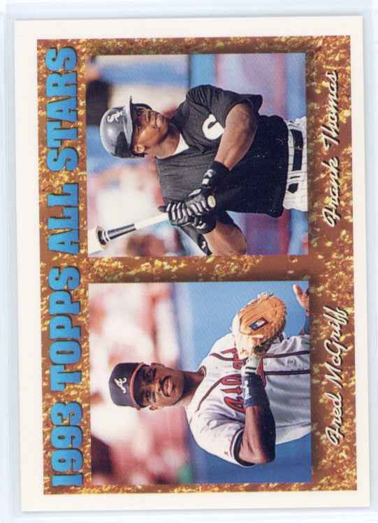 1994 Topps #384 Frank Thomas Fred McGriff Card
