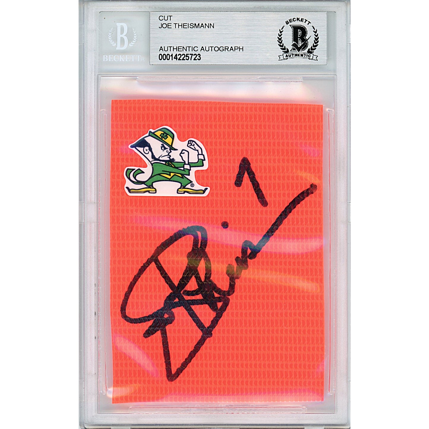 Joe Theismann Autographed Trading Card #tre — Beckett Authentication - Sport Cards