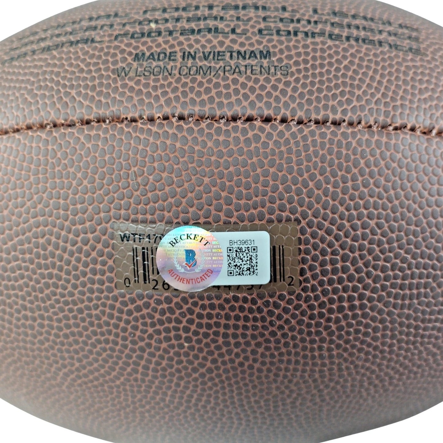 Jerry Jeudy Cleveland Browns Cleveland Browns Autographed NFL Football — Beckett Authentication - Sport Cards