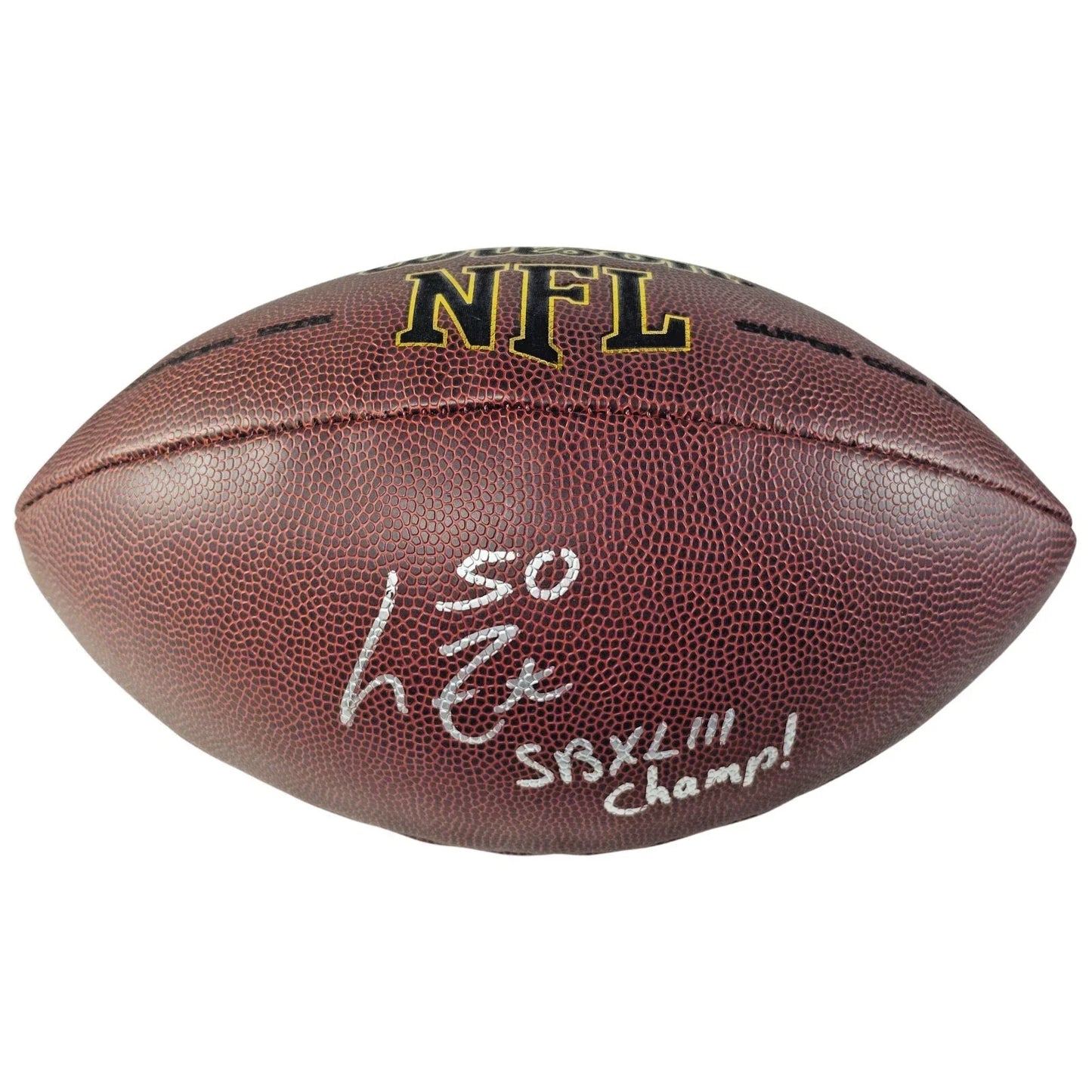 Larry Foote Pittsburgh Steelers Autographed NFL Football Inscribed — Beckett Authentication - Sport Cards