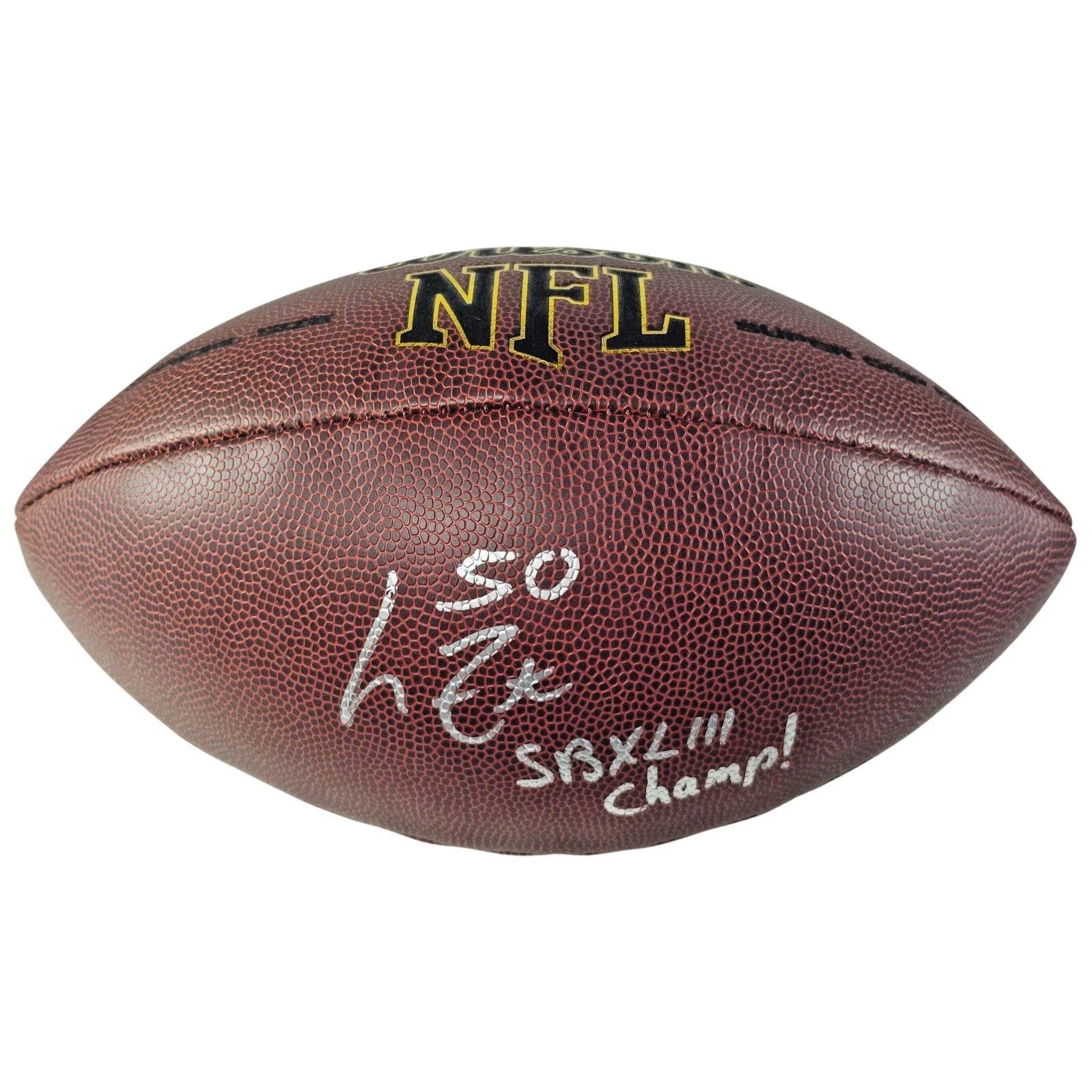 Larry Foote Pittsburgh Steelers Autographed NFL Football Inscribed — Beckett Authentication - Sport Cards