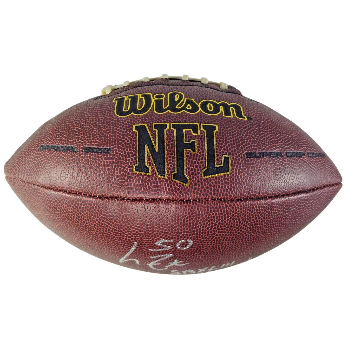 Larry Foote Pittsburgh Steelers Autographed NFL Football Inscribed — Beckett Authentication - Sport Cards