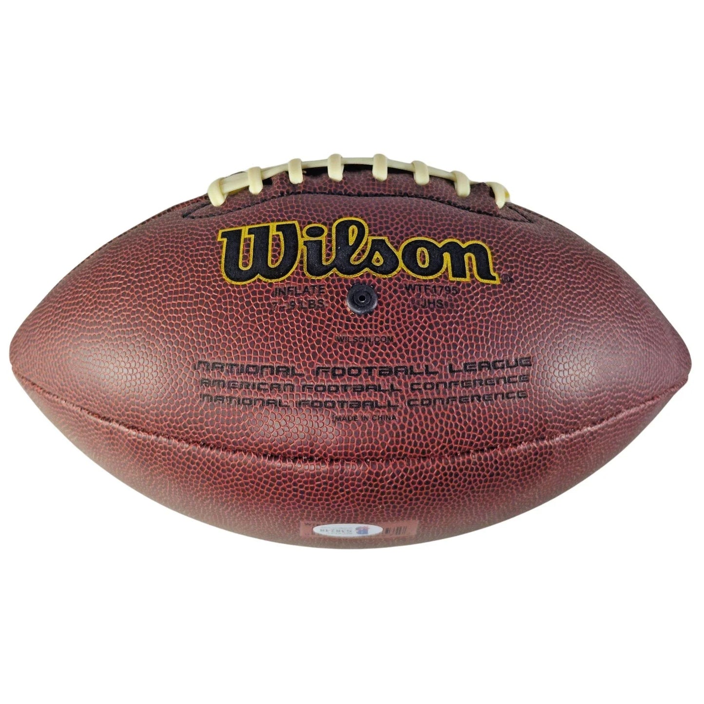 Larry Foote Pittsburgh Steelers Autographed NFL Football Inscribed — Beckett Authentication - Sport Cards