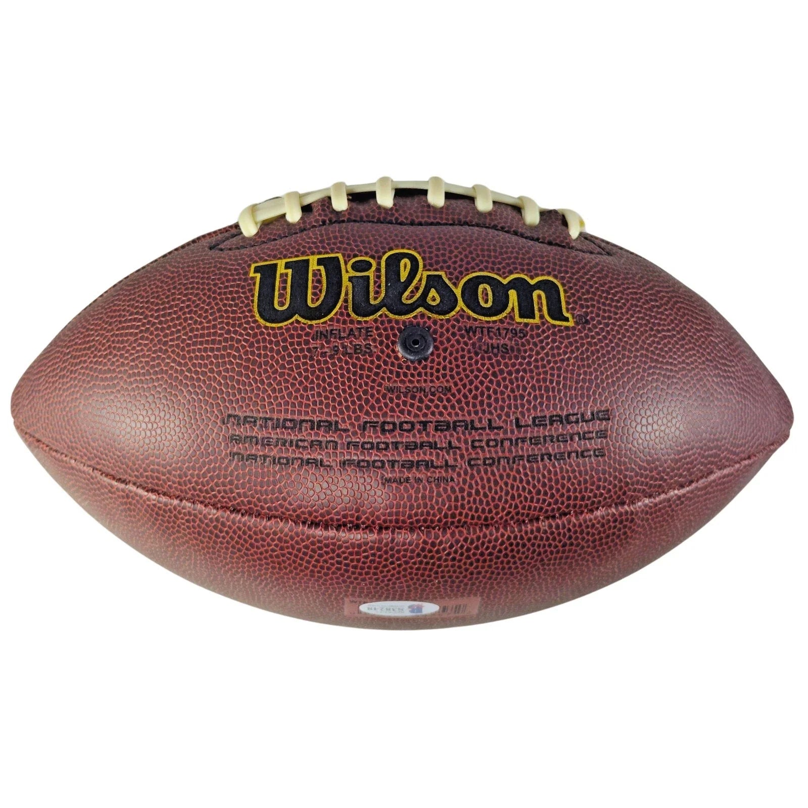 Larry Foote Pittsburgh Steelers Autographed NFL Football Inscribed — Beckett Authentication - Sport Cards