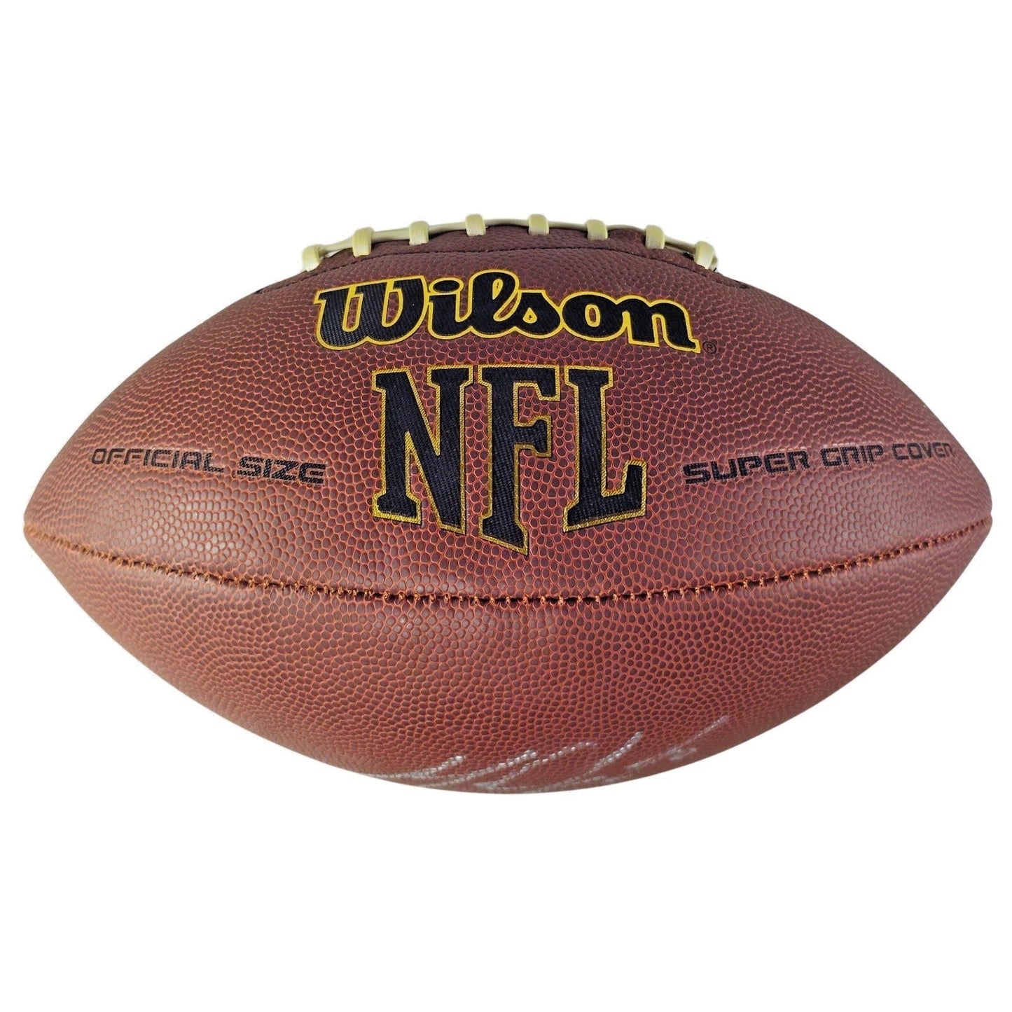 Melvin Gordon Signed NFL Wilson Football, Los Angeles Chargers, Wisconsin, Proof, JSA Cert - Sport Cards